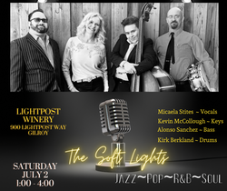 July 2nd - Free Music 1-4pm Performed by Soft Lights
